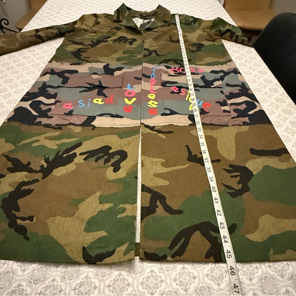 For Her Women Jacket Green Camouflage Size 1X - Picture 15 of 16